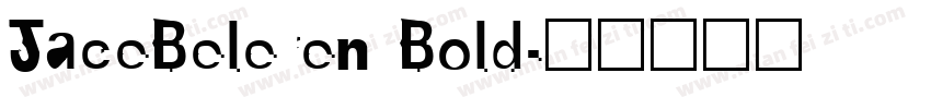 JaceBeleren Bold字体转换